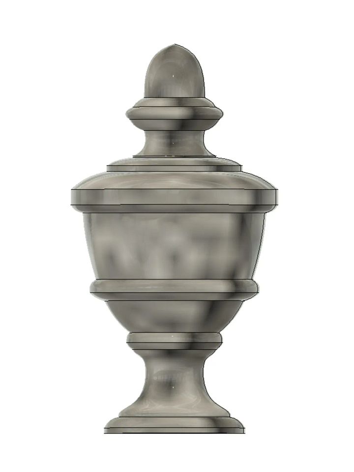 Cemetery Urn V2 3D Model product image (1)