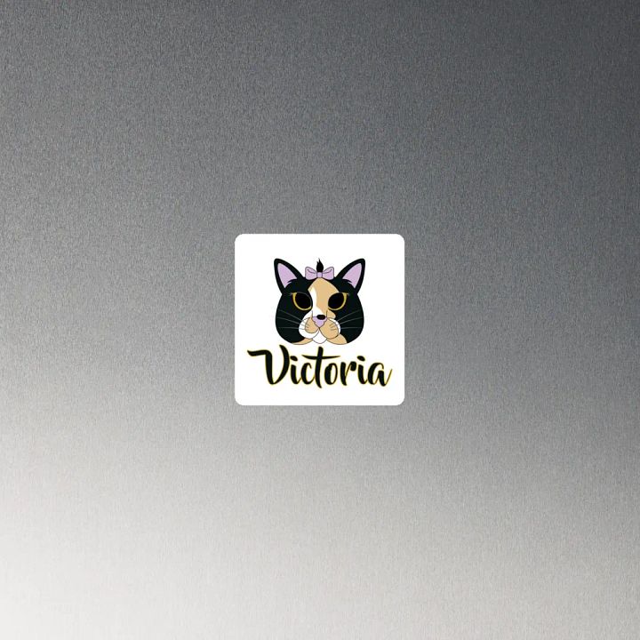 Victoria the Calico Cat Die-Cut Magnets product image (2)