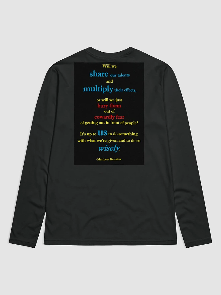 [With Quote 4 on the Back] Long Sleeve Crew Neck Shirt (Next Level Premium Fitted) product image (1)