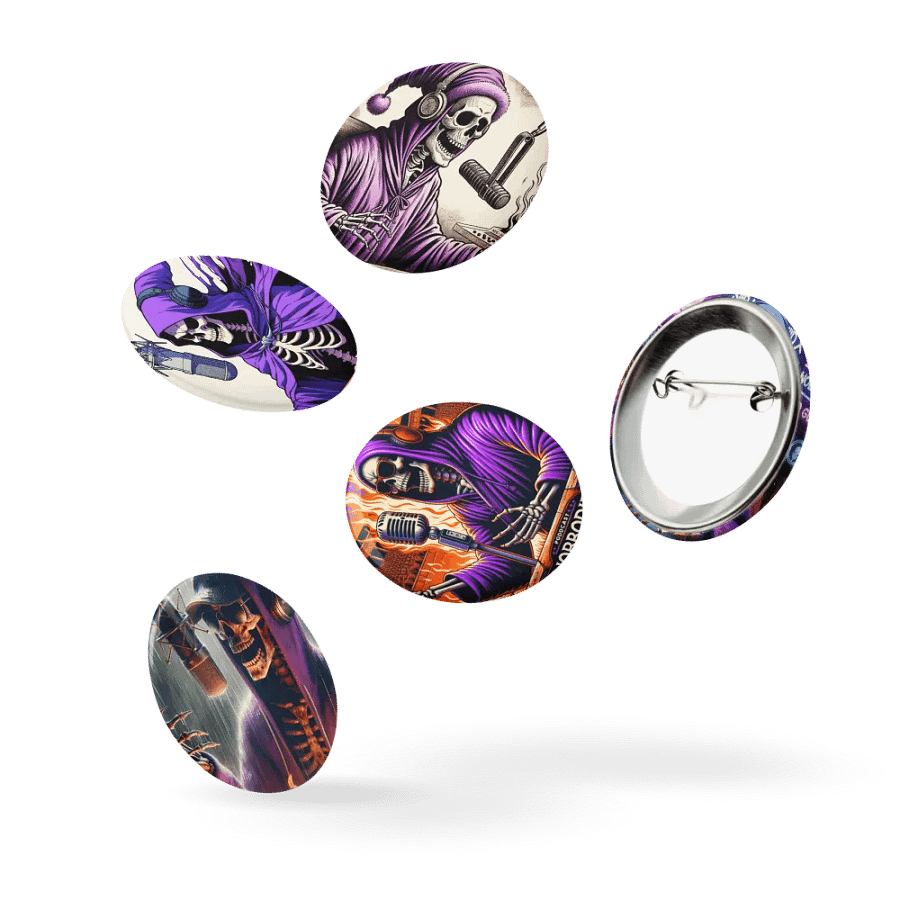 Morbid Set of 5 Pin Buttons product image (10)