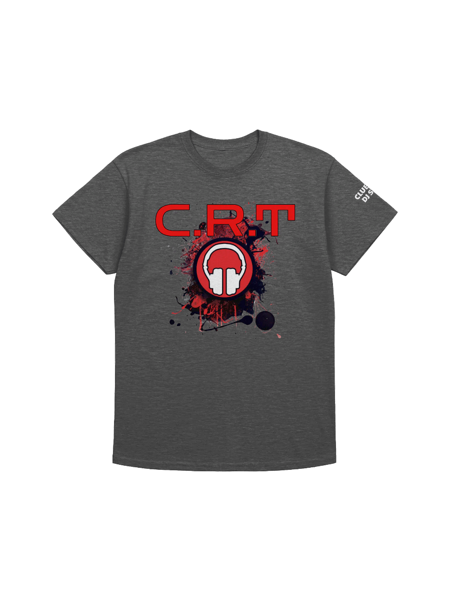 CRT Paint Splatter Large Front Print, With Red Tribe Back Print T-Shirt product image (1)