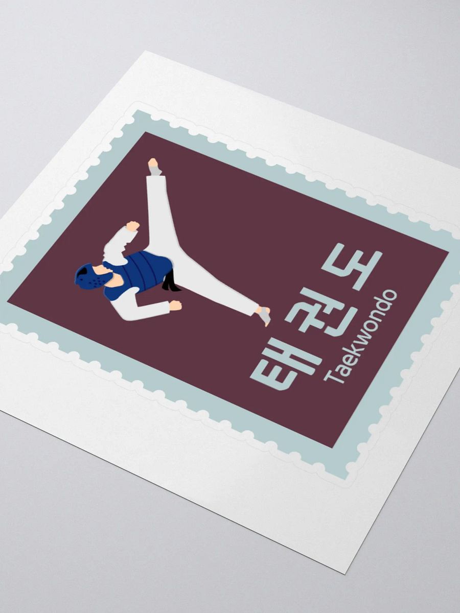 Taekwondo Stamp Sticker, Korean Martial Arts Inspired Sticker, South Korean Culture Gift product image (7)