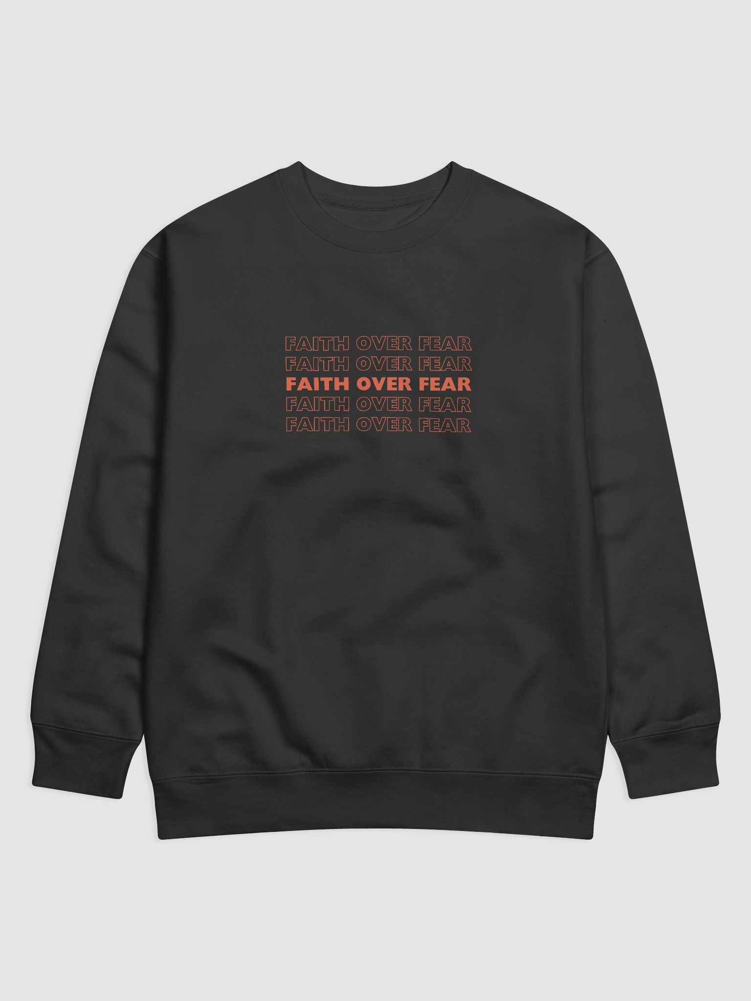 Faith Over Fear Long sleeved product image (1)