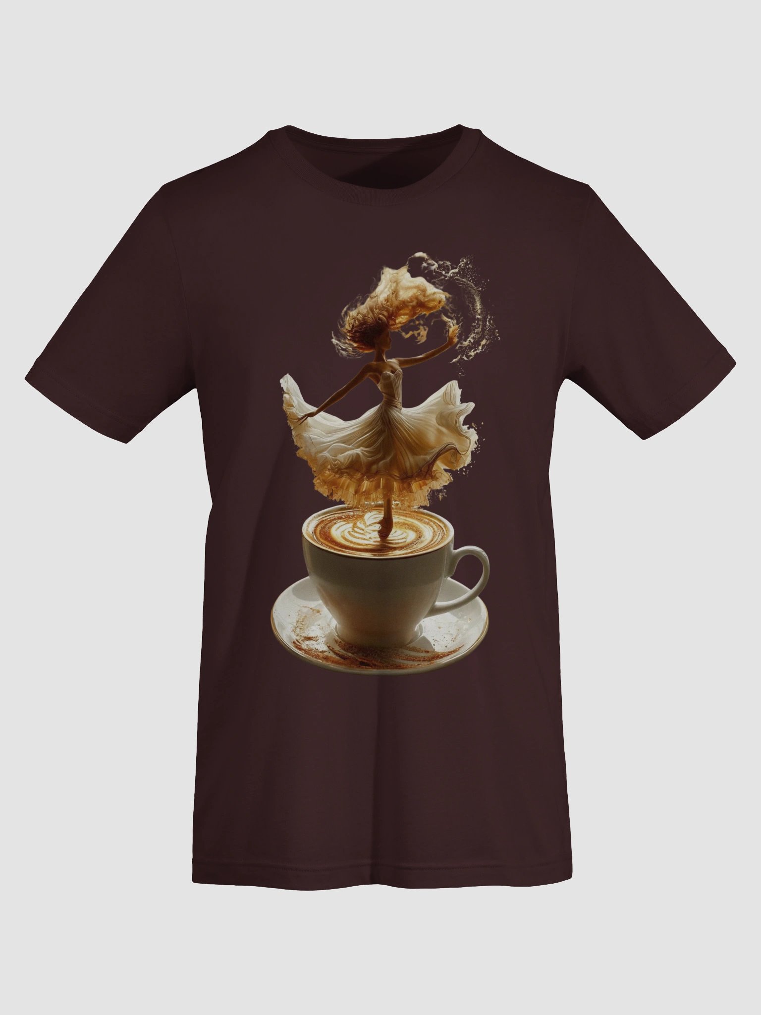 Dancing Coffee Latte Art T-Shirt product image (4)