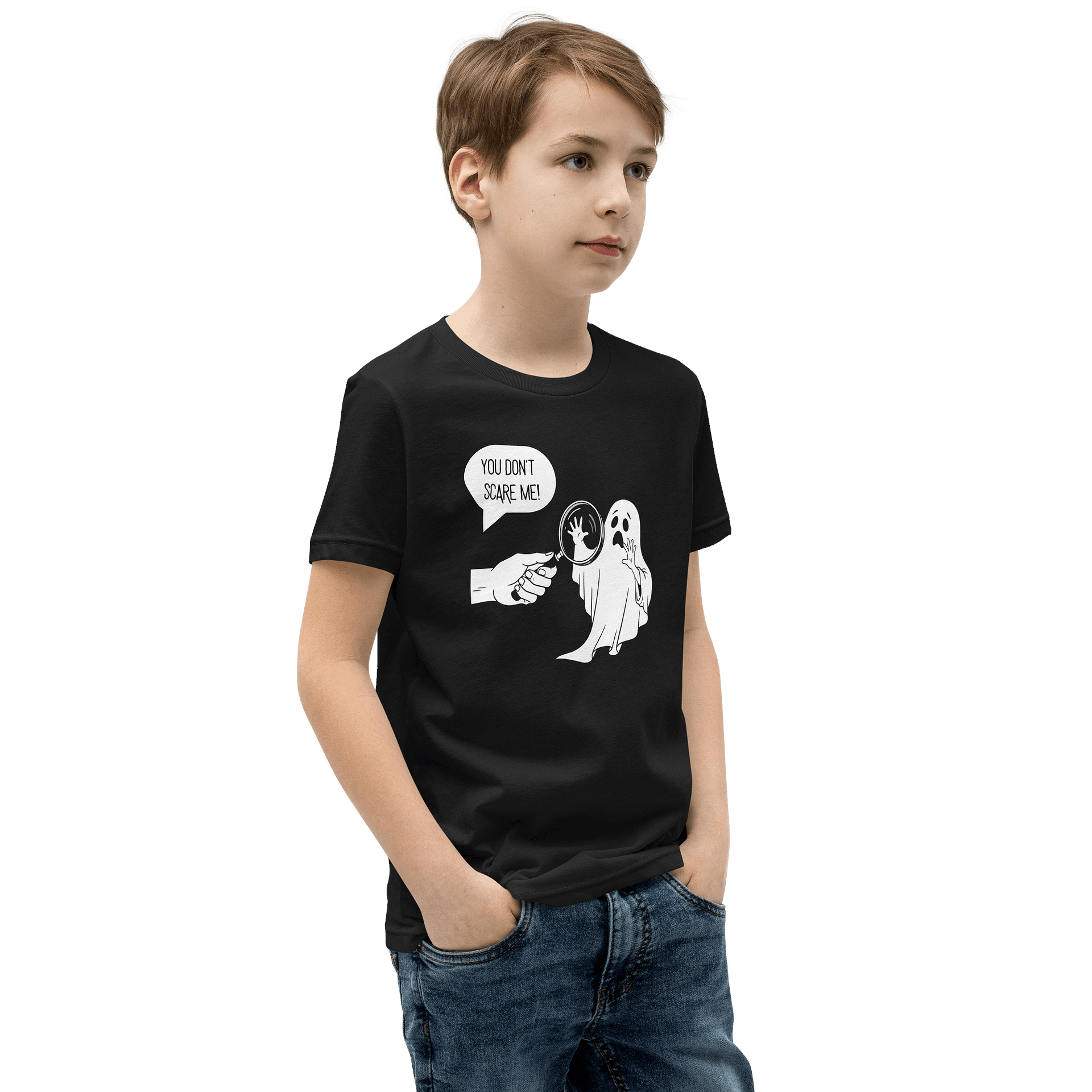 Ghostly Detective Youth T-Shirt product image (6)