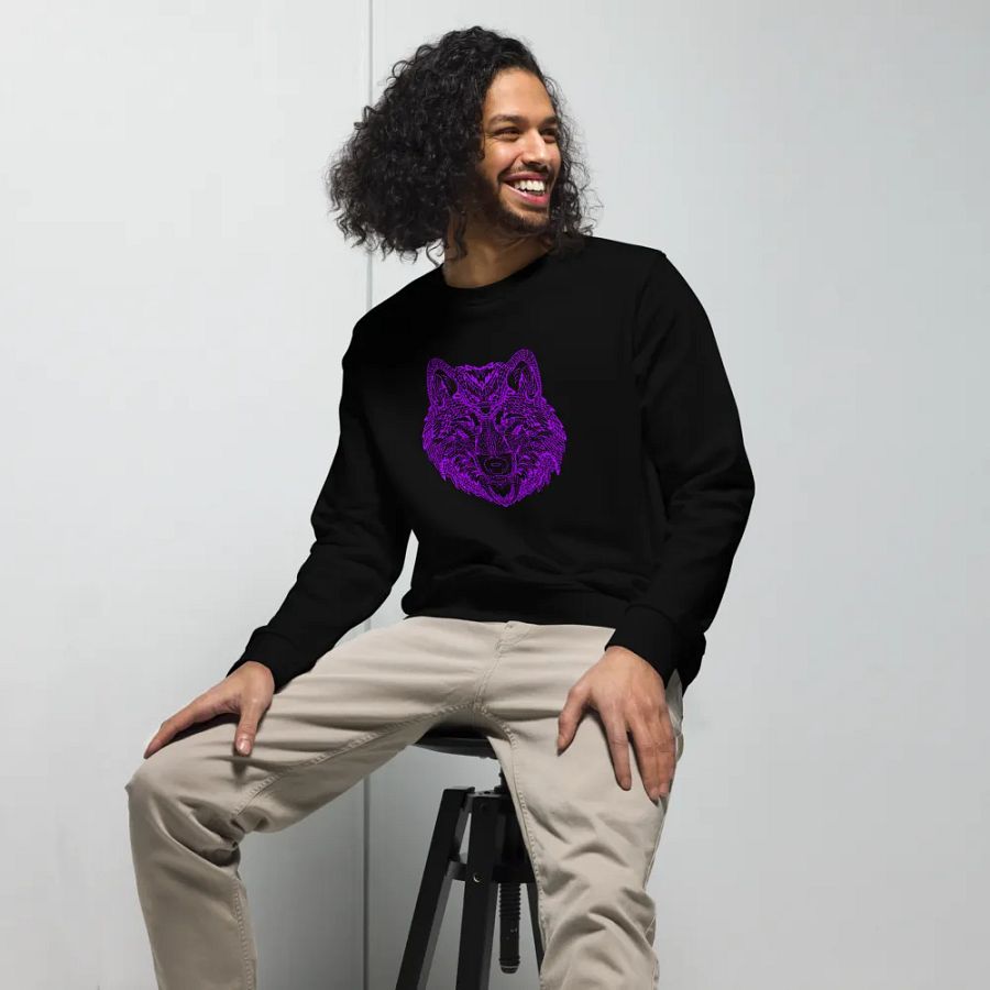 Magenta Wolf Symmetry Sweatshirt product image (2)