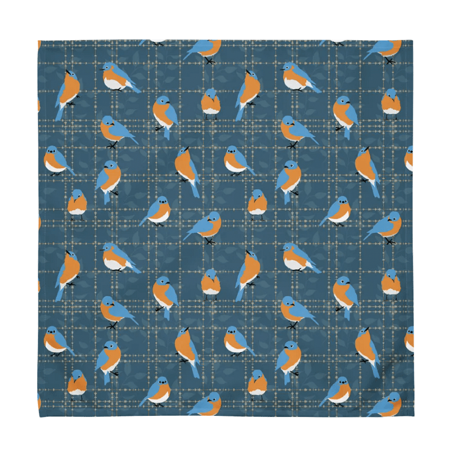 Variety Set of 4 Napkins Featuring Midnight Blues Bluebirds product image (4)