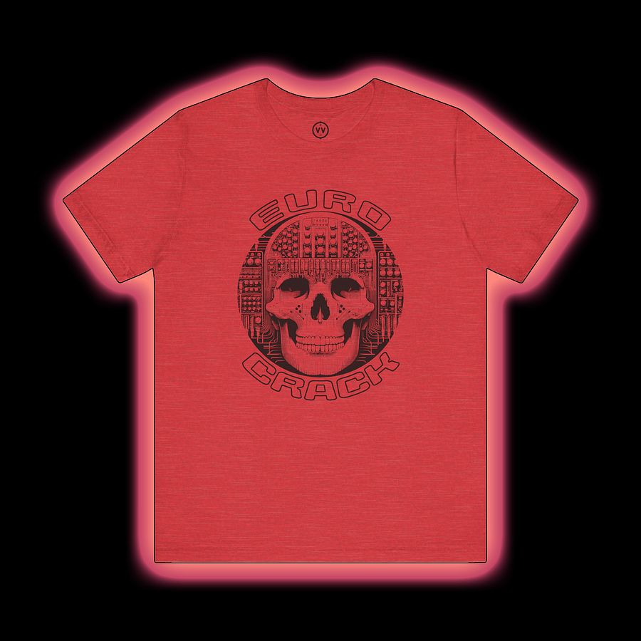 Eurorack Addict T-Shirt - EuroCrack (Modular Synthesizer Musician) BLACK PRINT product image (1)