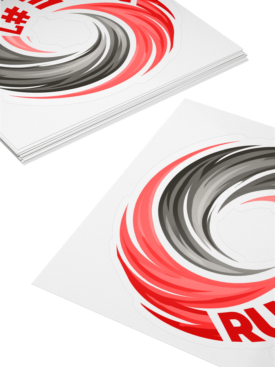 Rule #7 Sticker Football Pewter and Red product image (4)