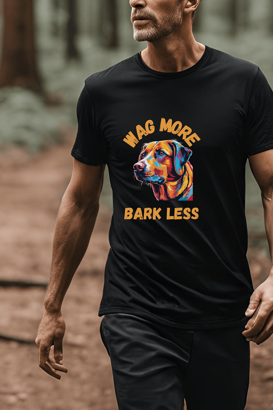 Vibrant Dog Illustration Unisex T-Shirt product image (1)