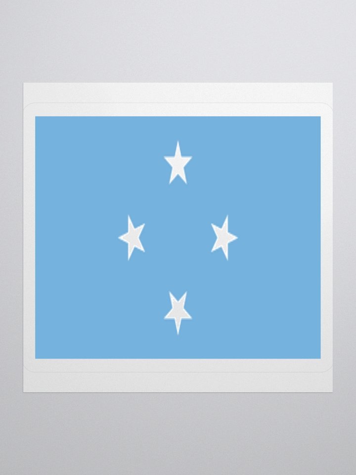 Micronesia National Flag Sticker - Exclusive Vinyl Design, Multiple Sizes product image (2)