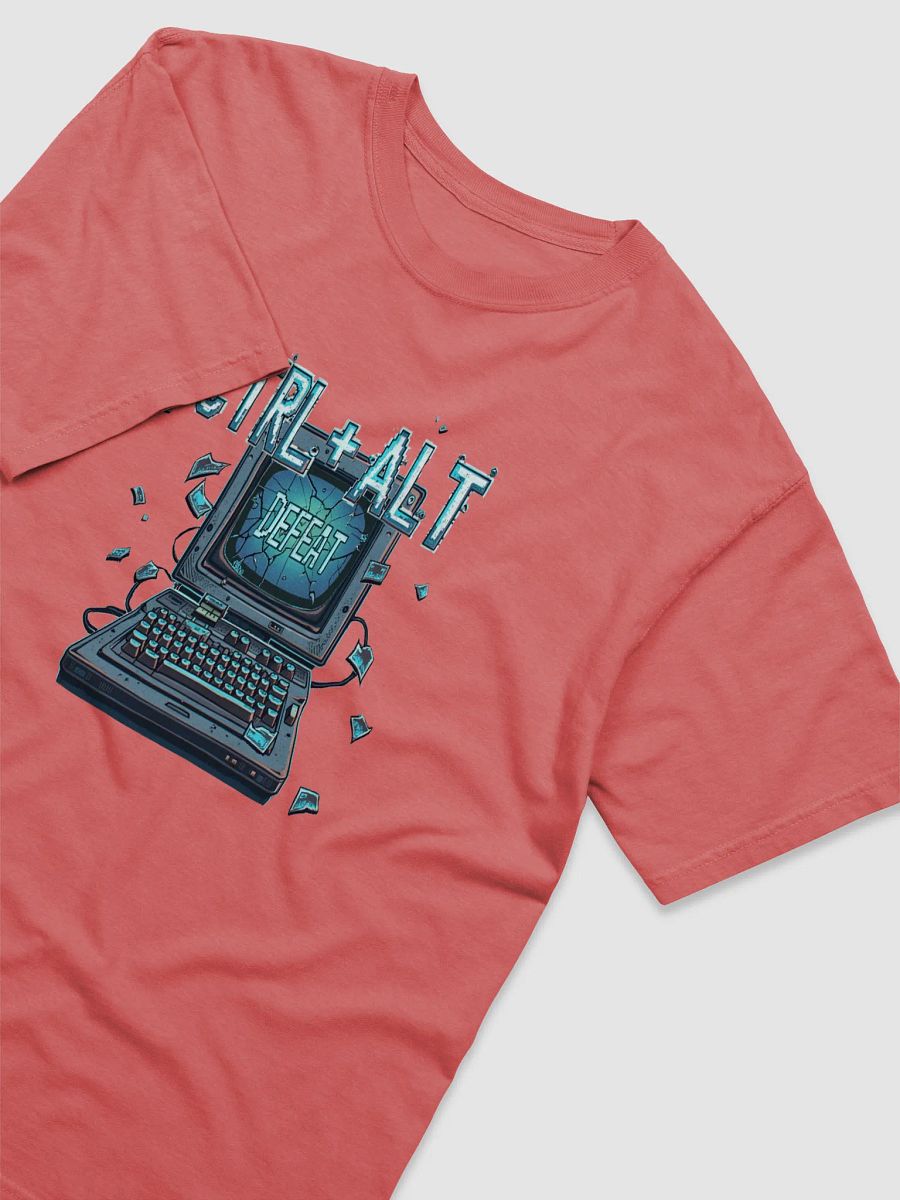 CTRL + ALT + DEFEAT T-Shirt – Retro Tech Rage Tee for Gamers & Geeks product image (3)