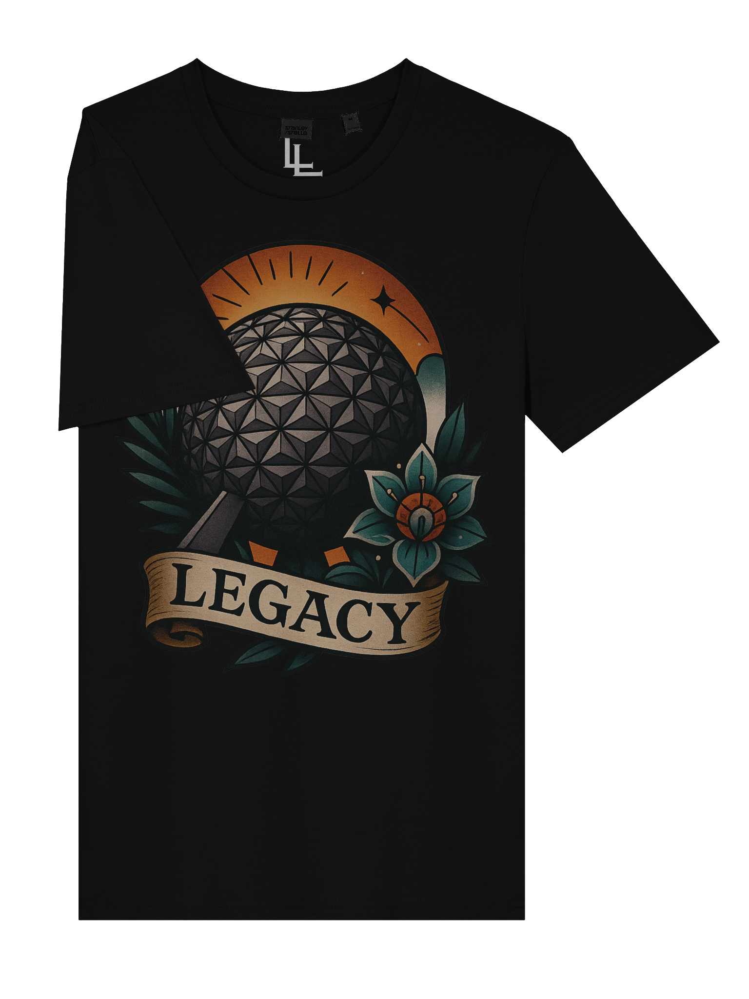 Neo-Traditional EPCOT Tee | Black product image (6)