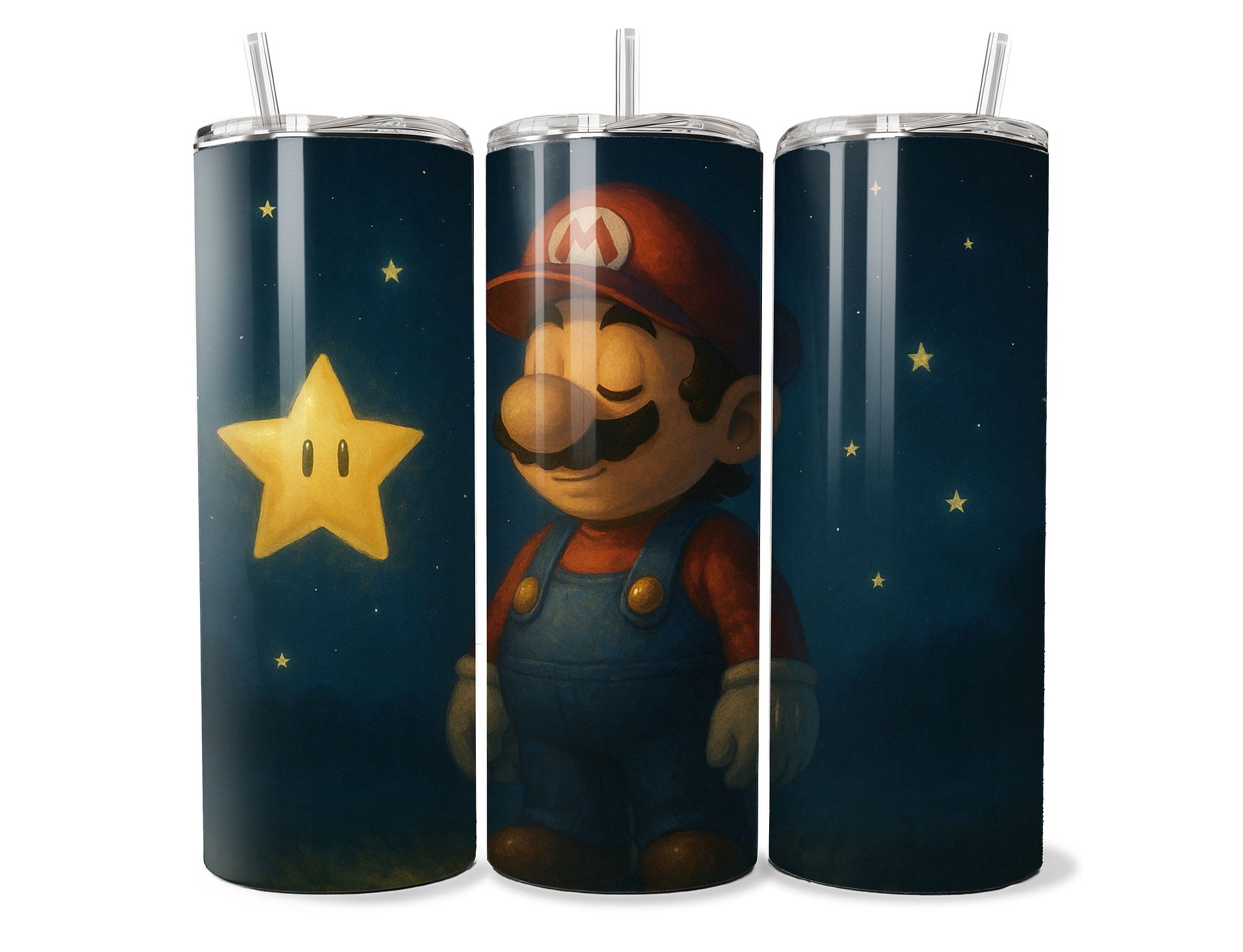 Super Mario – Starlit Dreams 20oz Stainless Steel Tumbler product image (1)
