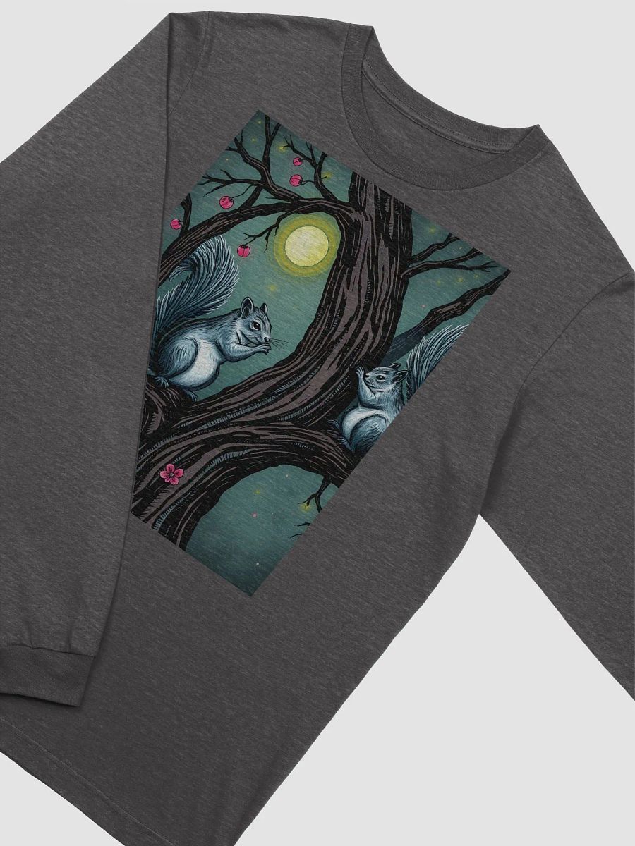 Moonlit Squirrel Serenade Long Sleeve Tee product image (3)