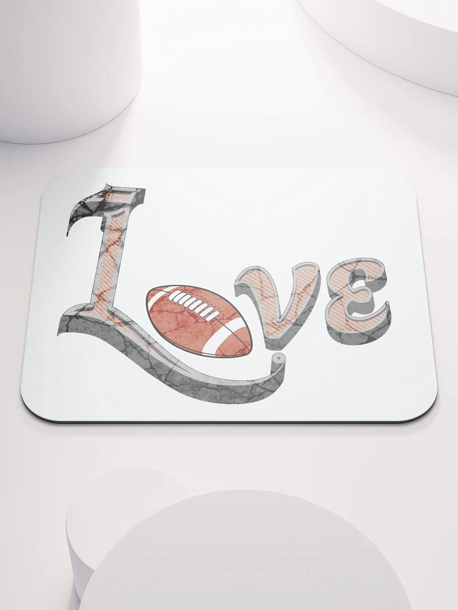 Love Football Mouse Pad product image (1)