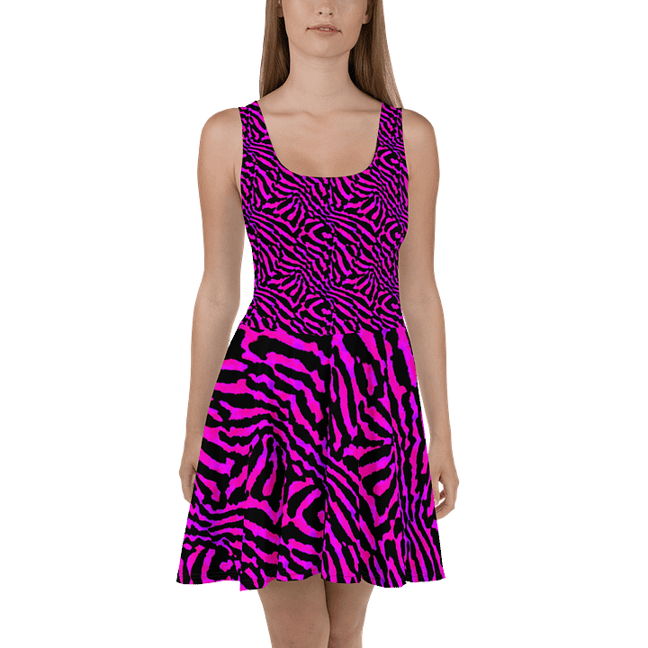 Purple Zebra Skater Dress product image (2)