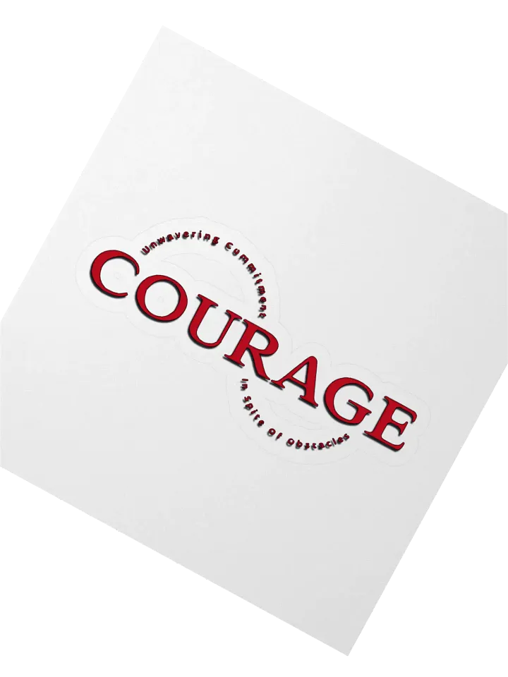 Unwavering Courage Kiss Cut Stickers product image (2)