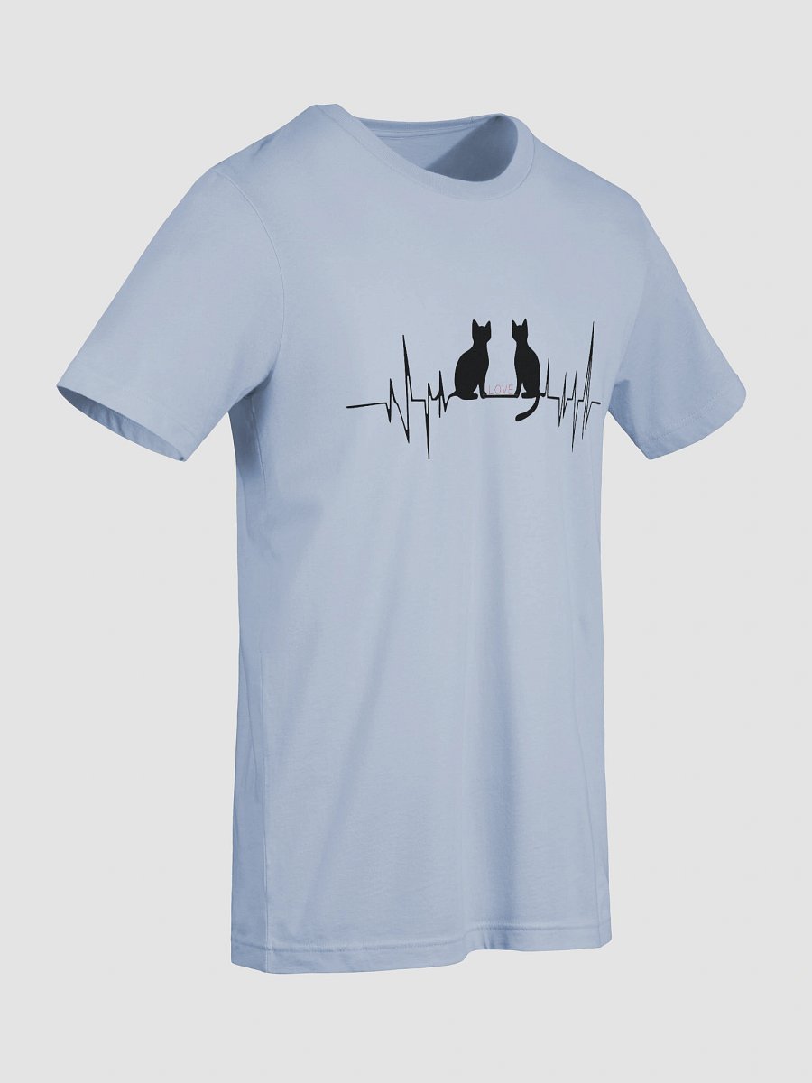 Purrfect Love - Cats ECG Silhouette T-Shirt product image (44)