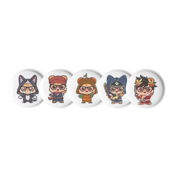 Kuma Cosplay Pins Set 002 product image (2)
