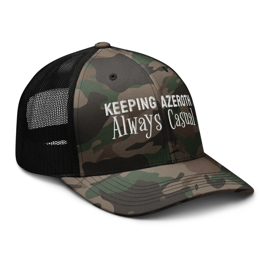 Keeping Azeroth Casual Camo Trucker Hat product image (6)