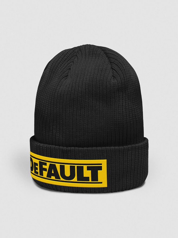 DeWalt DeFault Beechfield Organic Ribbed Beanie product image (2)