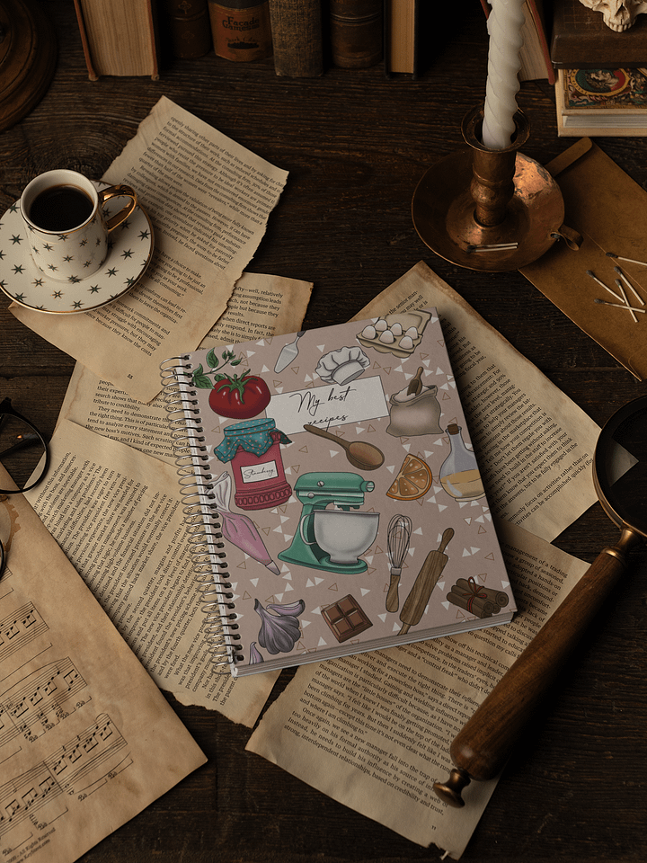 My best recipes - Dotted recipe notebook product image (1)