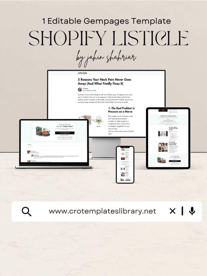 5 Reasons Gempages Listicle Template product image (1)