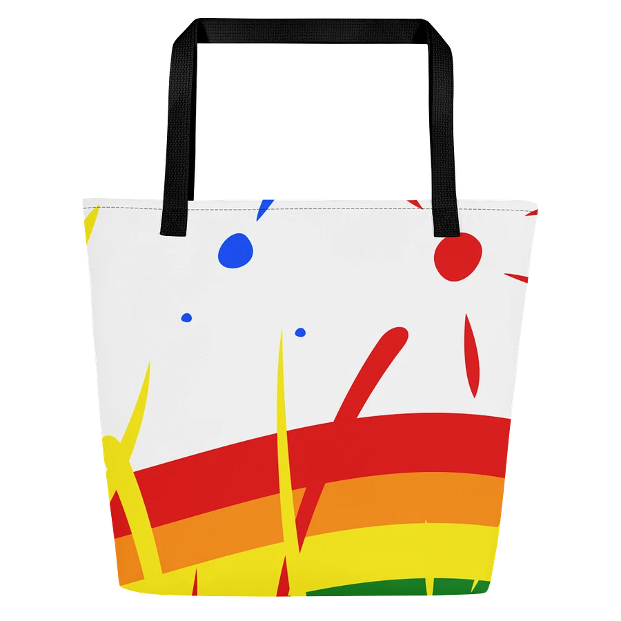 Rainbow Splash Tote with Pocket Inside product image (1)