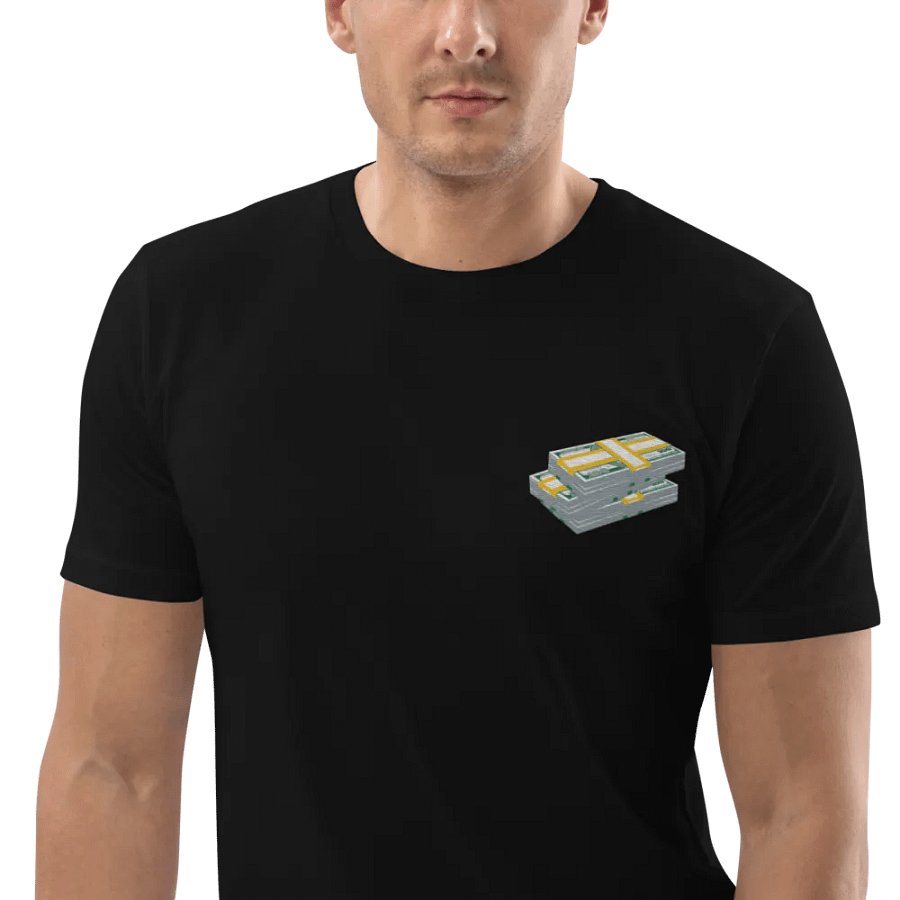 dollar stacks embroidered t-shirt - 100% cotton product image (8)