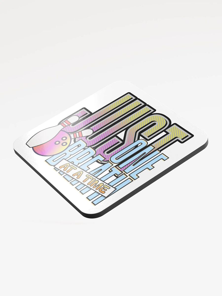 Just One Breath At A Time Bowling Zen Cork Coaster product image (3)