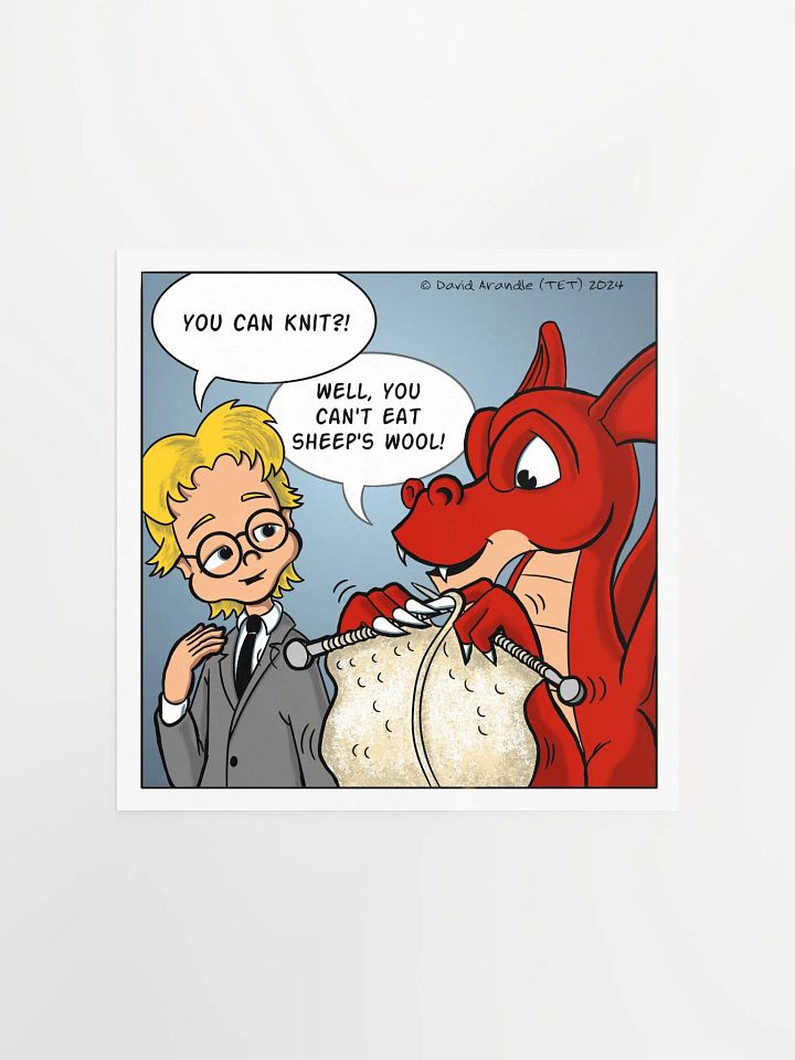 You Can Knit? - Resident Dragon Poster product image (1)