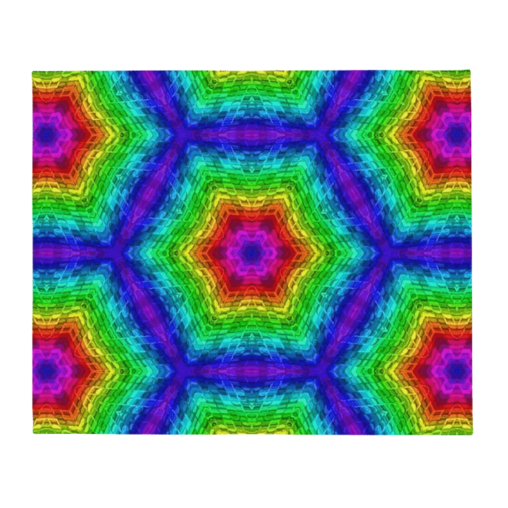 Colorful Hexagons Throw Blanket product image (13)