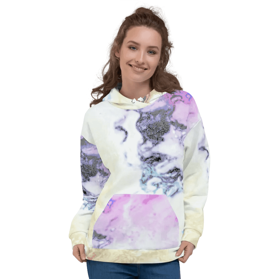 Pastel Abstract Unisex Pull On Hoodie product image (3)