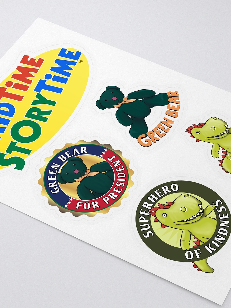 Green Bear & Doug the Dinosaur Sticker Pack product image (2)