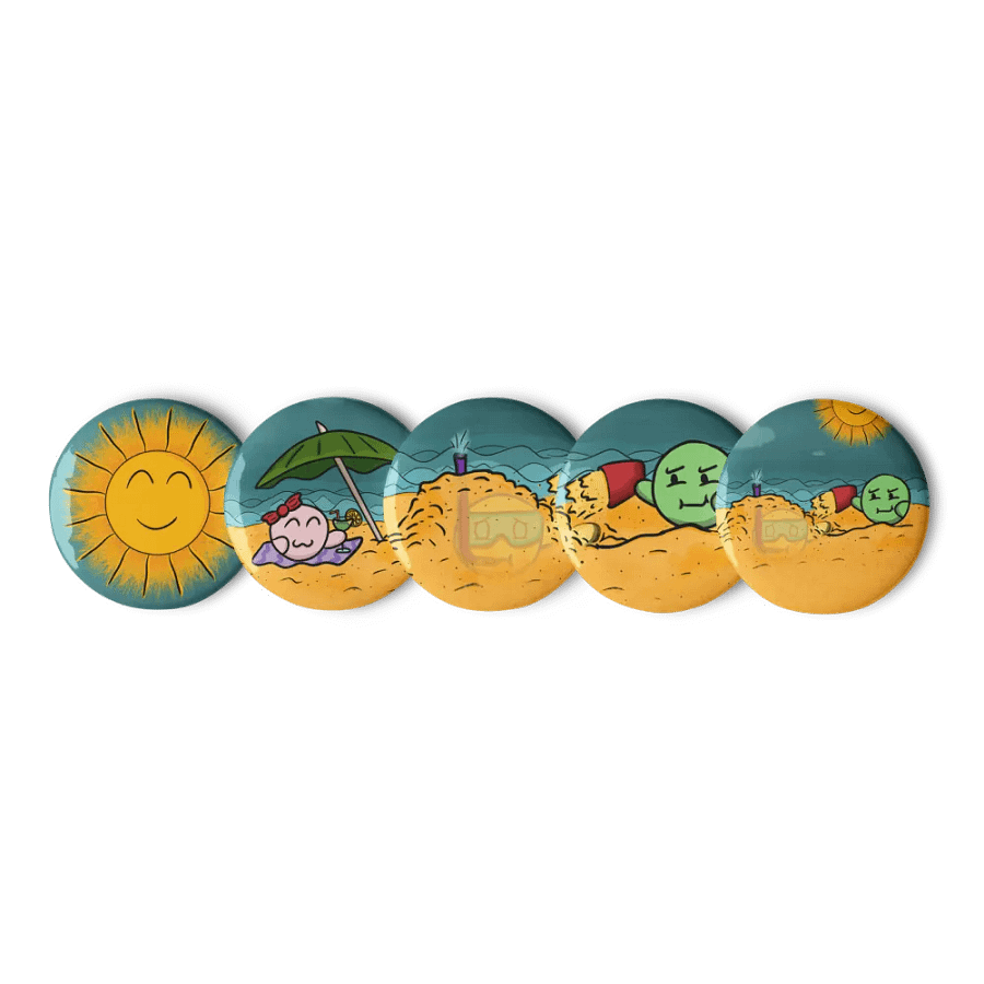 Dango Summer Set - Pin Buttons product image (2)