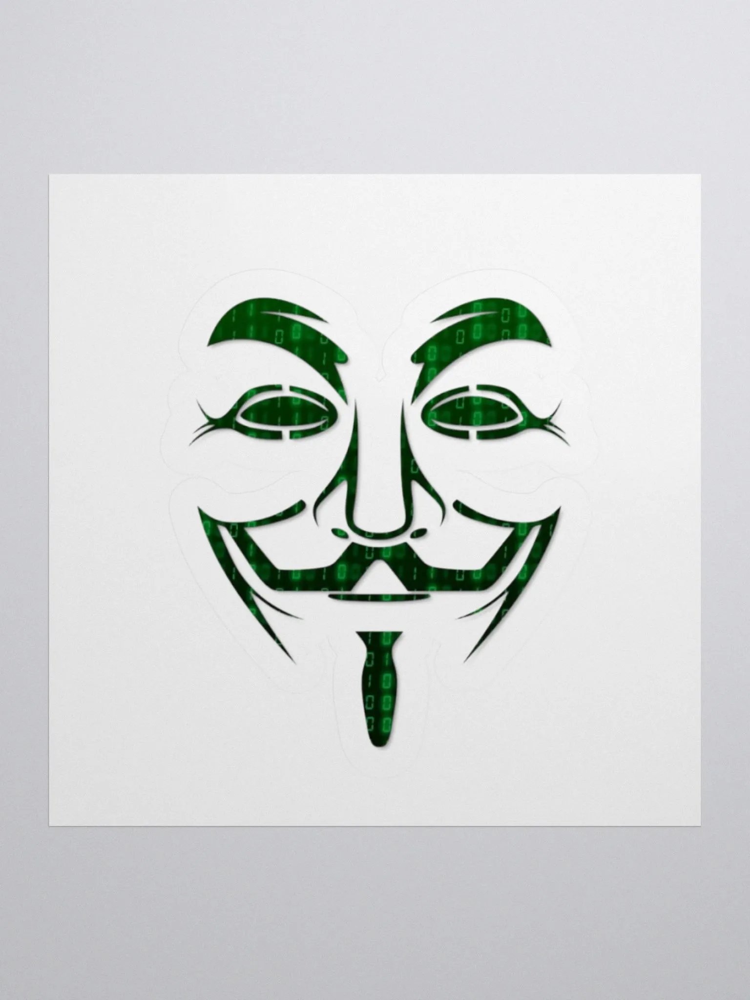 Guy Fawkes Matrix Sticker product image (2)