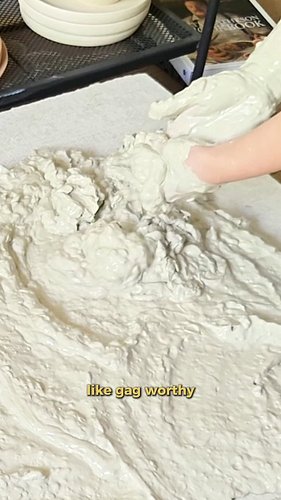 studio chores: reclaiming some clay while i reclaim my life 🫠

i think i gagged maybe 5 times scooping the slop out of the bu...