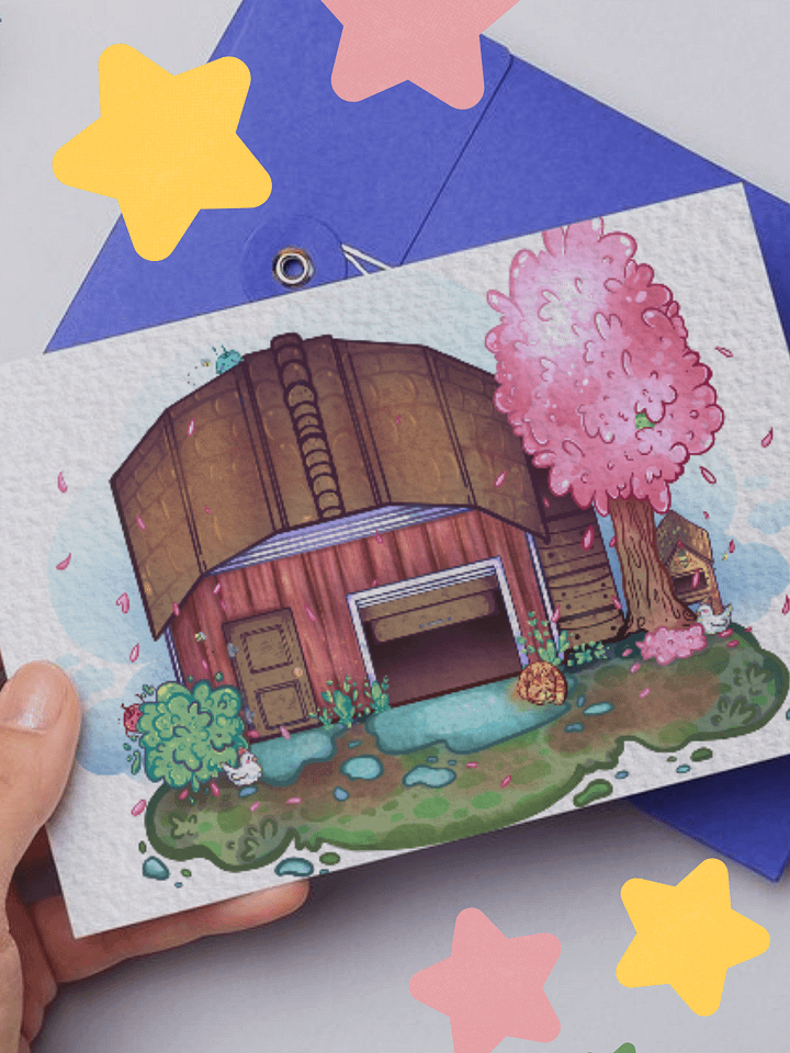 Stardew Valley Farm House (Postcard Print) 🐤 product image (1)