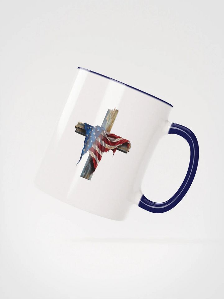 American Flag Cross Coffee Mug – Patriotic Faith Drinkware product image (18)