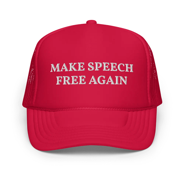 Make Speech Free Again Embroidered Trucker Cap product image (1)