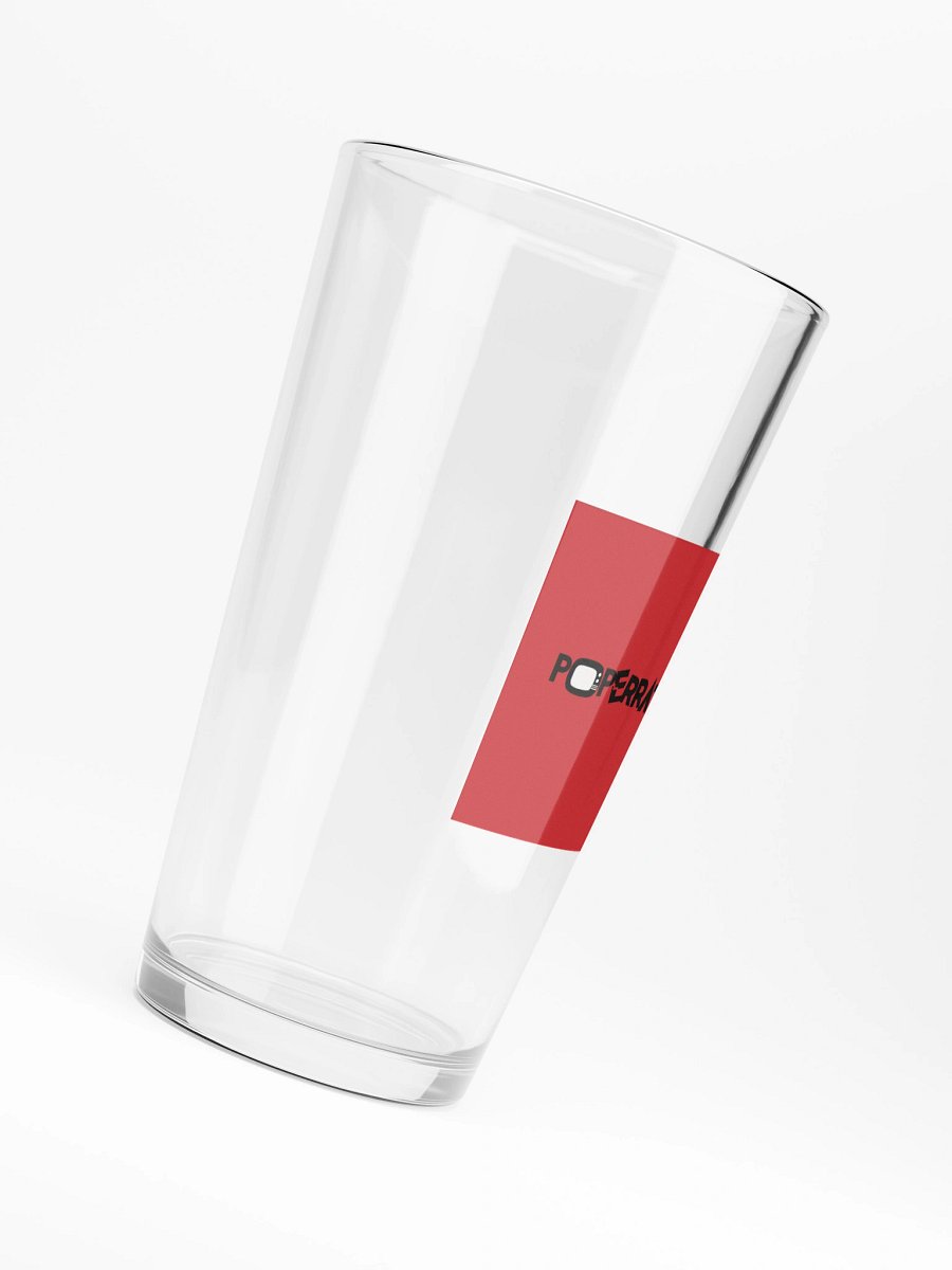 Poperratic Red Logo Pint Glass product image (6)