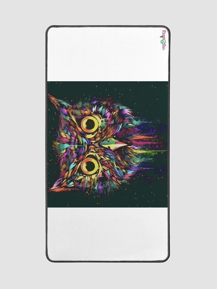 Drippy Owl Desk Mat (White) product image (2)
