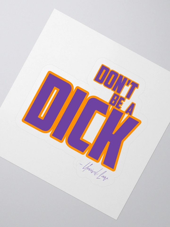 Don't be a d*ck (stick it!) product image (2)