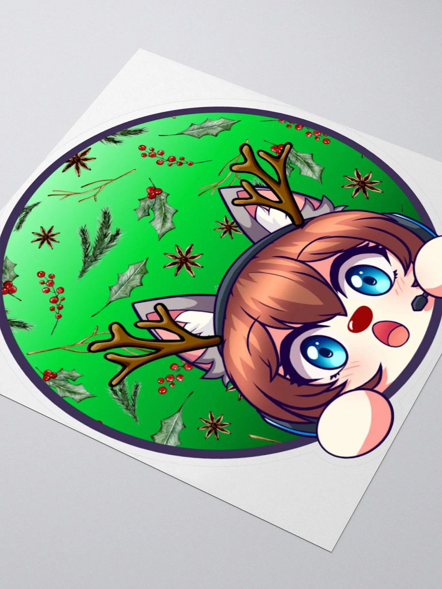 Rudolph Cat Sticker product image (9)