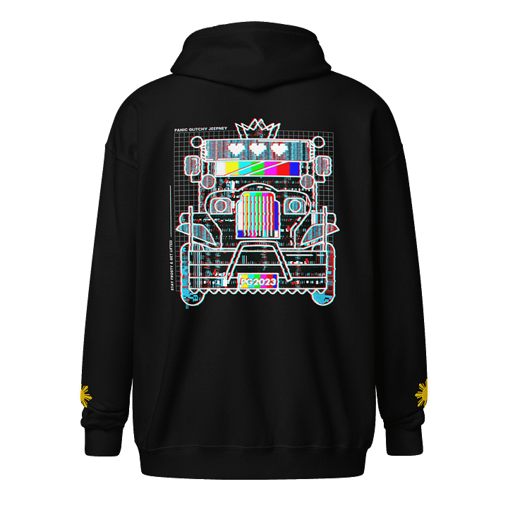 Panic Glitchy Jeepney Zip Hoodie product image (1)