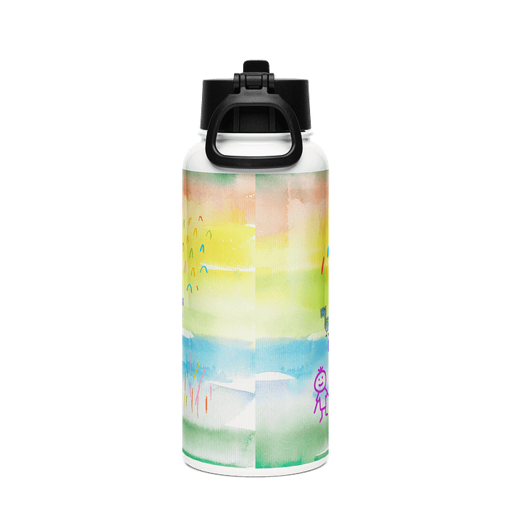 Cheerful Math Teacher Appreciation Water Bottle gift forTeachers product image (2)