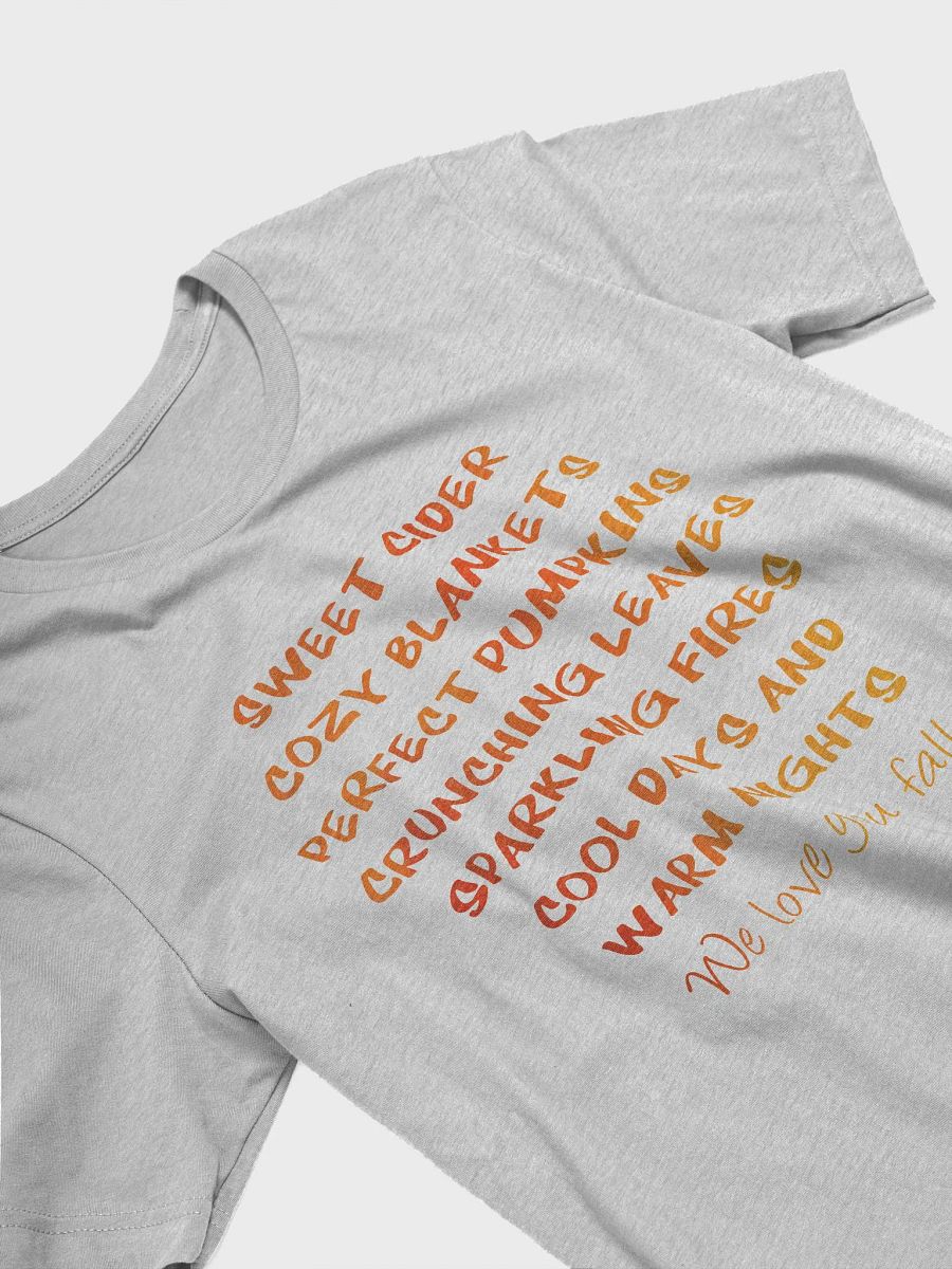 🍂 Fall Lover's Cozy T-Shirt | Sweet Cider, Cozy Blankets, and Crunching Leaves Shirt | Autumn Quote Shirt product image (24)