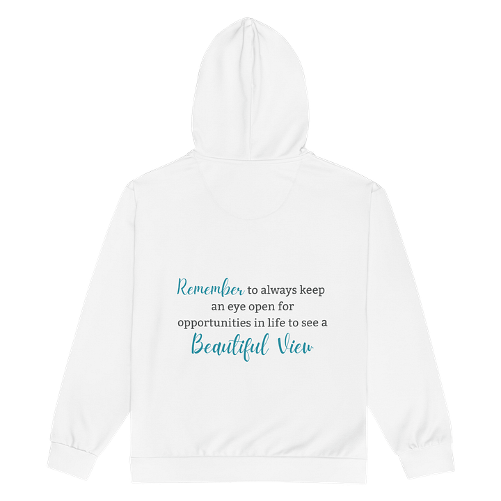 Beautiful View Zip Hoodie - Recycled Materials product image (2)