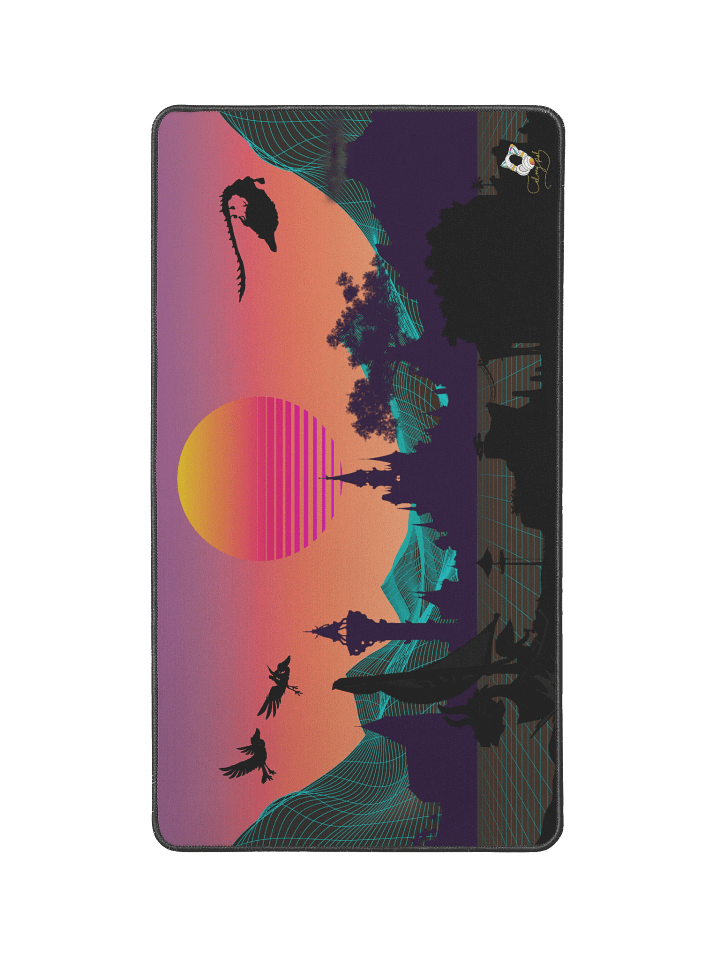 Zelda Vaporwave Desk Mat 12"x"22" product image (1)